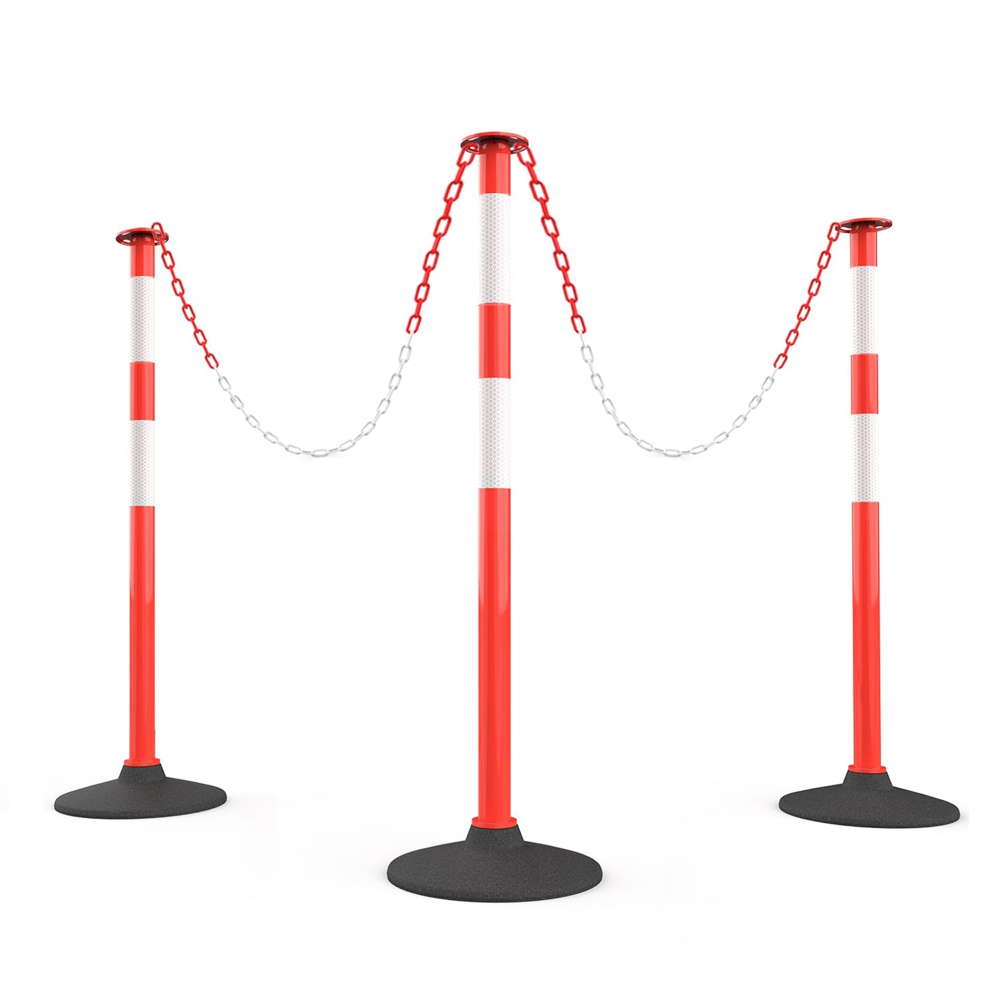RoadHero Traffic Delineator Post Set for Safety Barriers