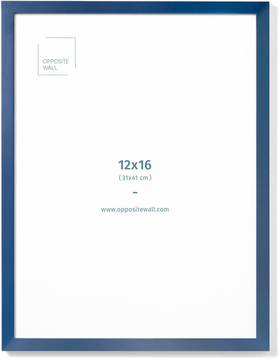 Real Wood Blue Picture Frame - 12x16 in Lightweight & Versatile