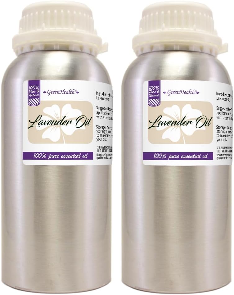 Lavender Essential Oil 2 Bottles 16 fl oz Each for Aromatherapy