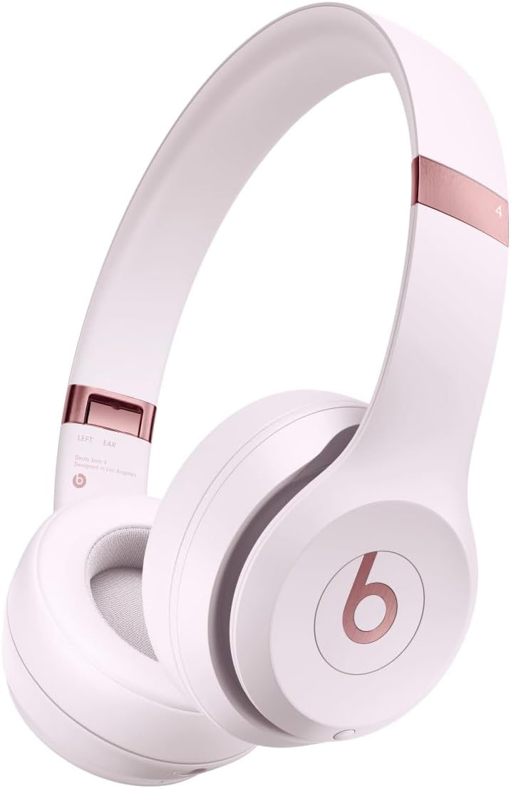 Beats Solo 4 - Wireless Bluetooth Headphones, 50H Battery Life - Cloud Pink