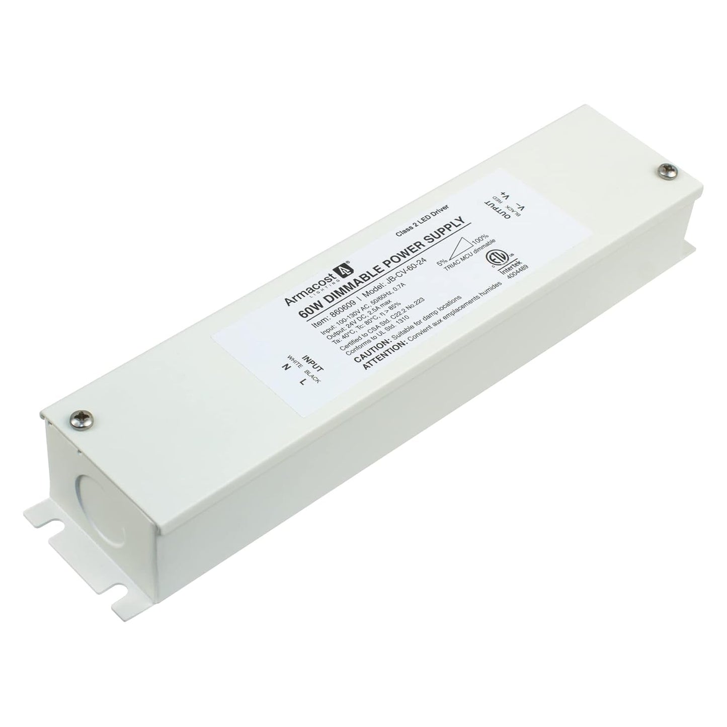 Armacost Lighting 60W Dimmable LED Power Supply: 24V Efficiency