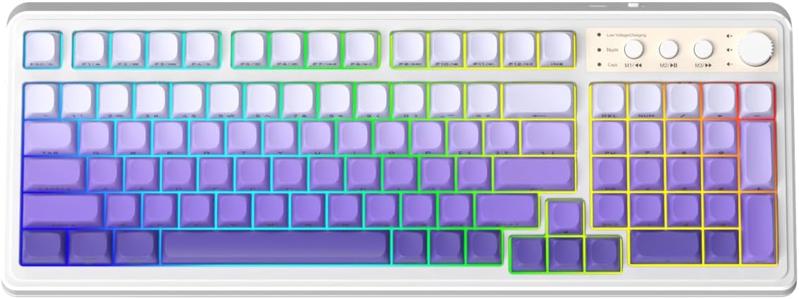 AULA S99 Wireless RGB Gaming Keyboard - Tri-Mode Multi-device Compatibility!