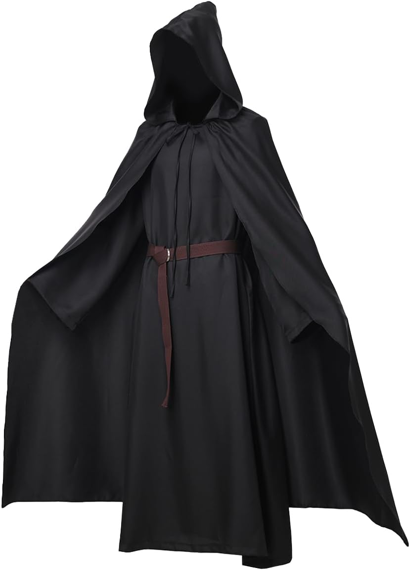 Pagan Tunic Cloak Medieval Cosplay Knight Costume for Adults