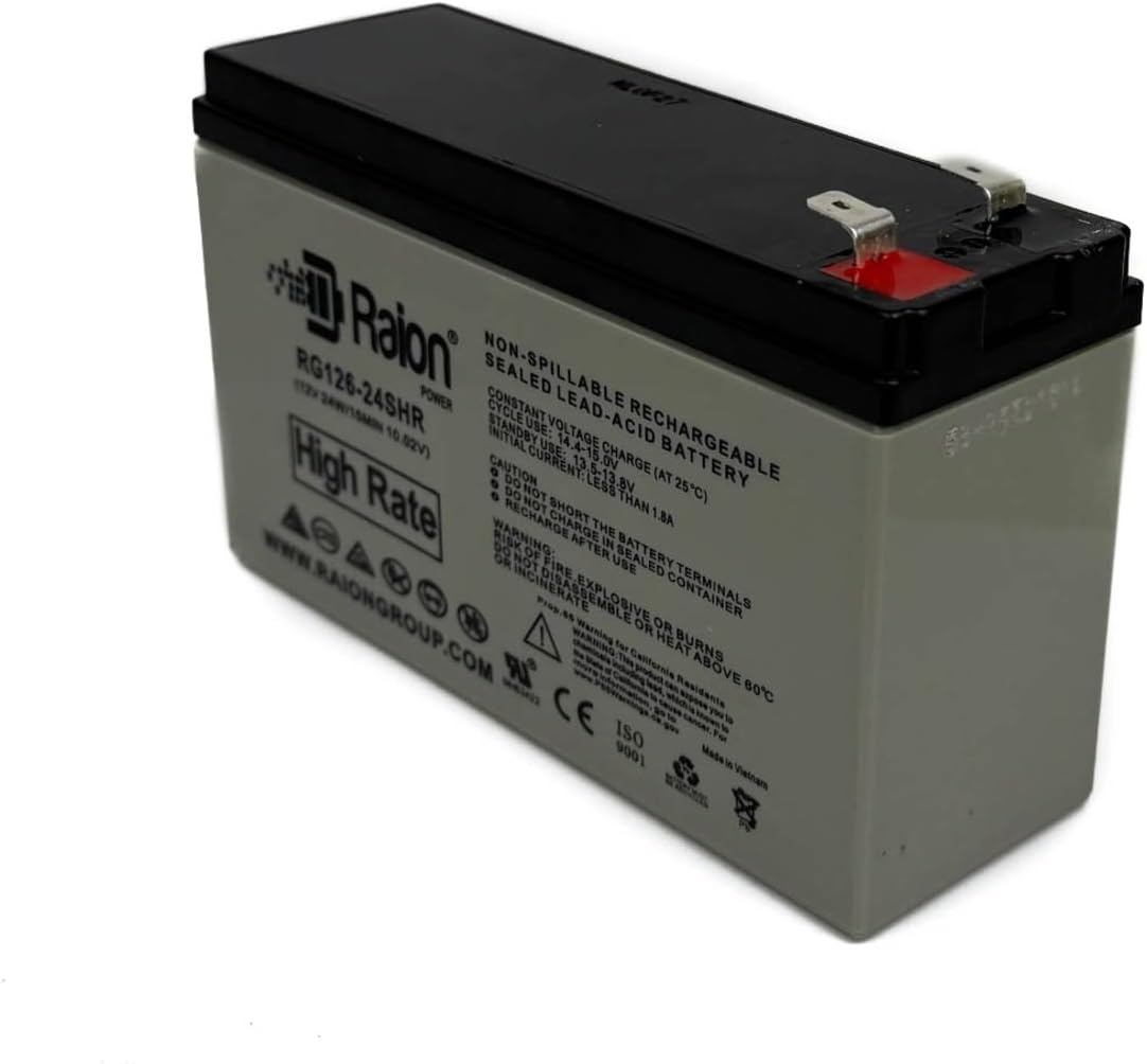 Raion Power 12V 6Ah Replacement Battery for APC UPS Models
