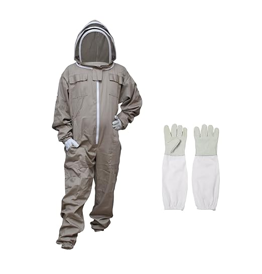 MS Professional Bee Suit for Beekeeping with Gloves and Veil