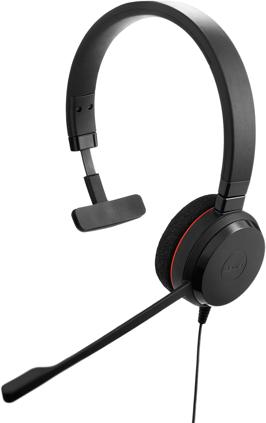 Jabra Evolve 20 Wired Headset for Clear Calls and Comfort