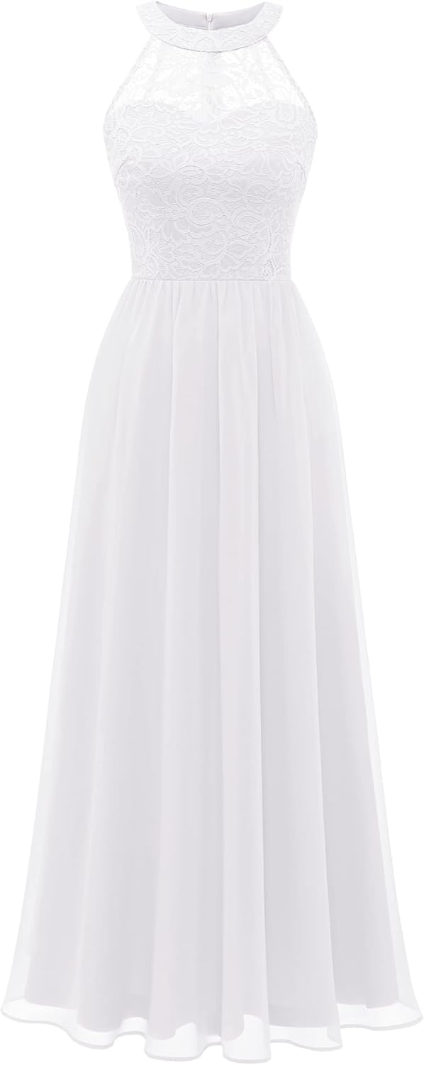 Wedtrend Women's Formal Dress: Elegant Halter Long Prom Dress