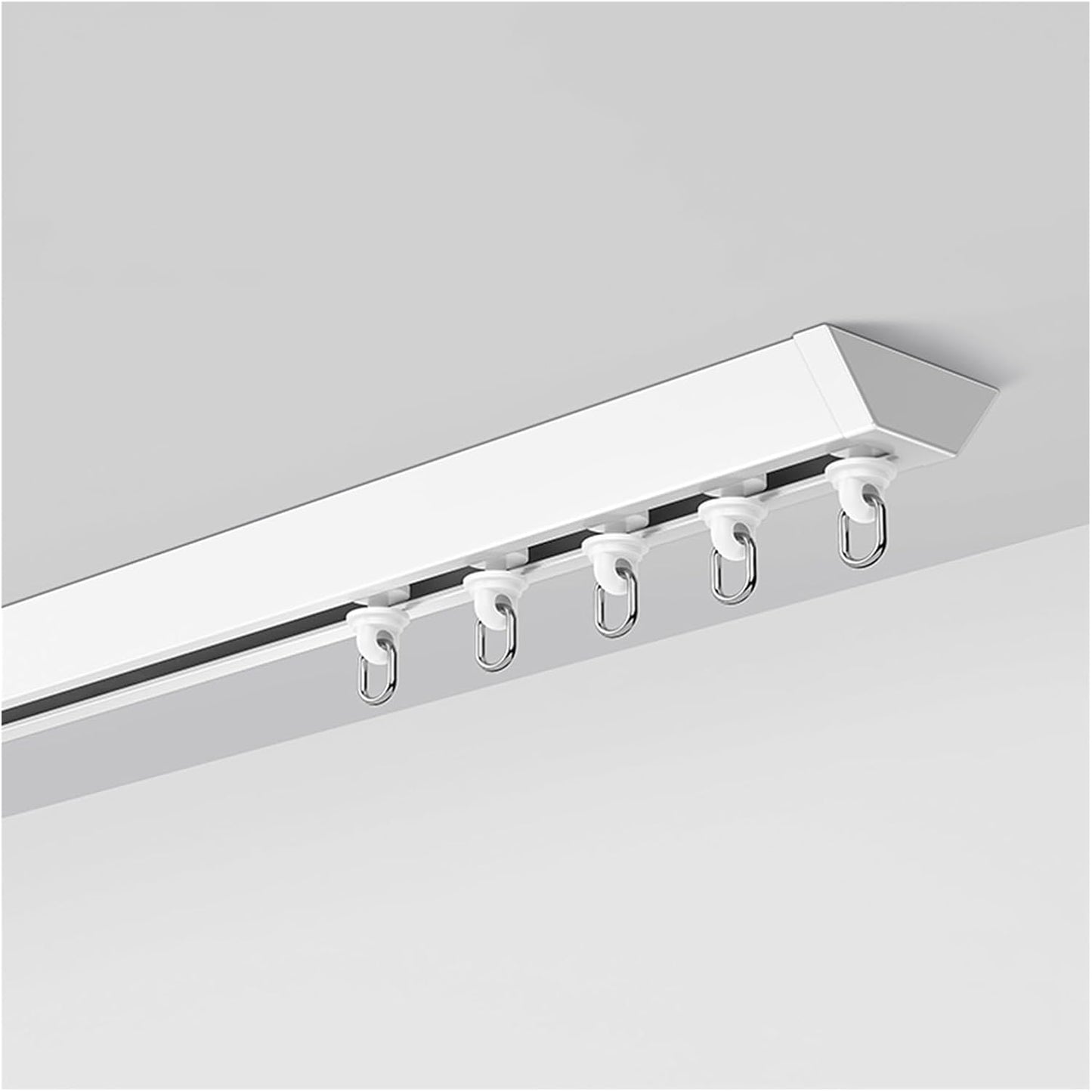 Invisible Ultra-thin Ceiling Curtain Track - White, 150cm