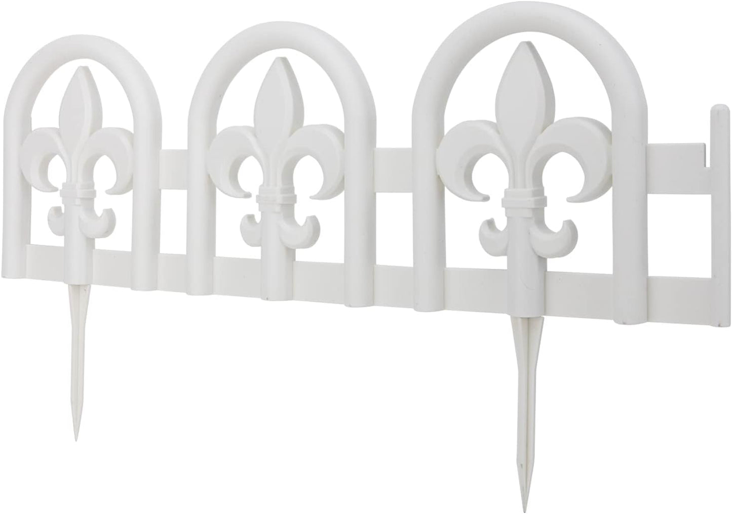 Evelyne White Garden Border Plastic Edging for Lawn Landscaping