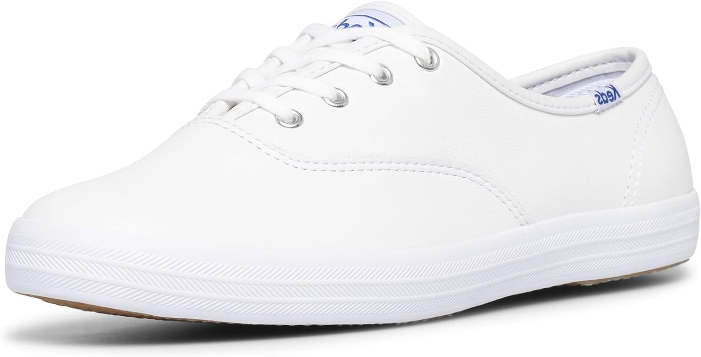 Keds Women's Champion Leather Lace Up Sneakers for All-Day Comfort