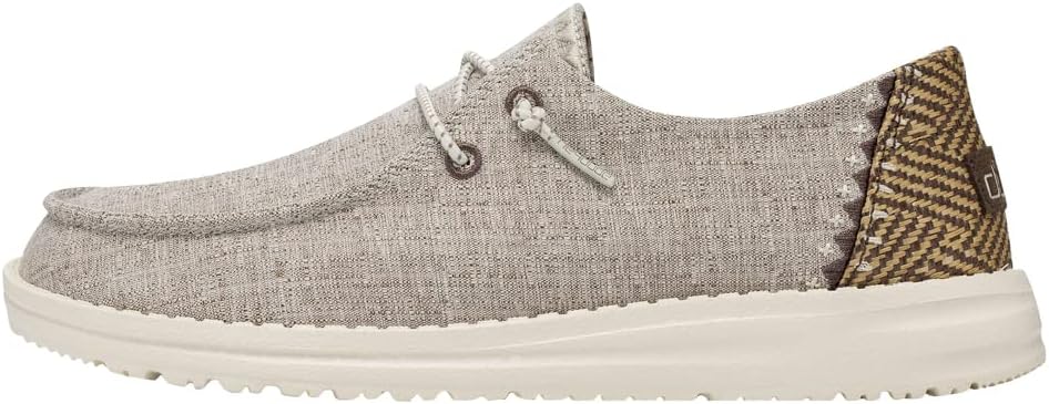 Hey Dude Women's Wendy Chambray Comfortable Lace Up Loafers
