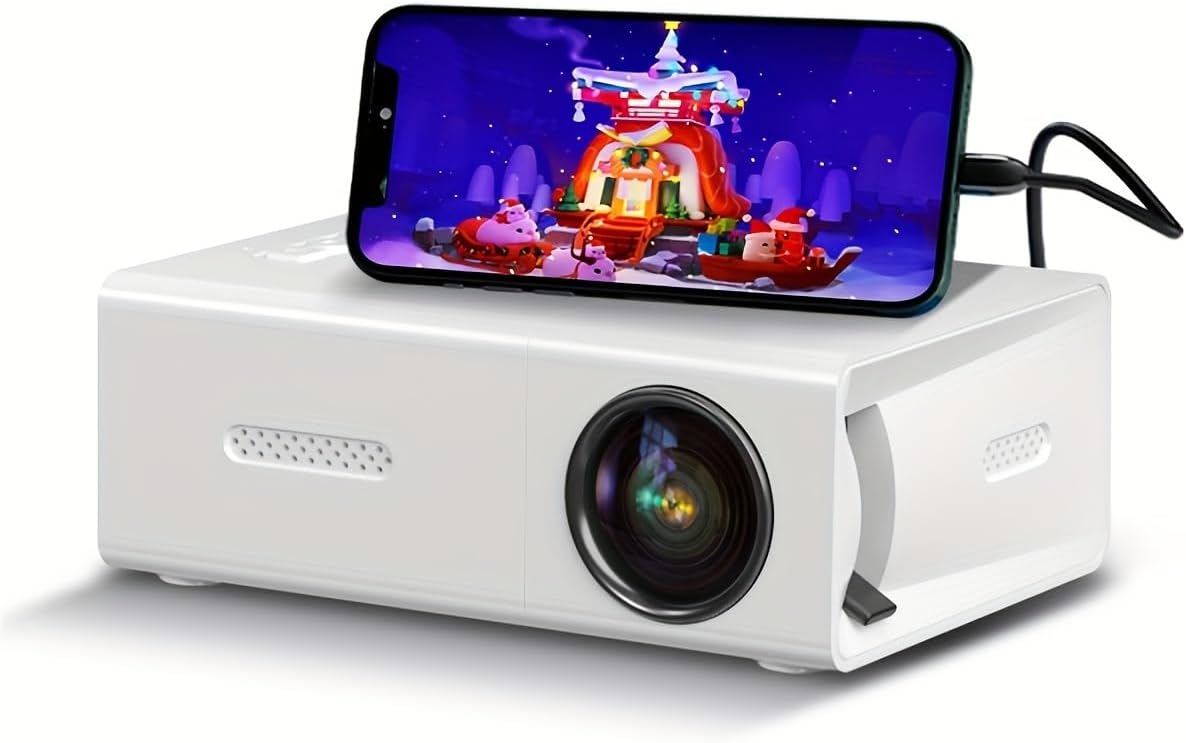 Portable HD Mini Projector, 1080P Support, USB/SD Compatible, Ideal Gift - AIMPIRE