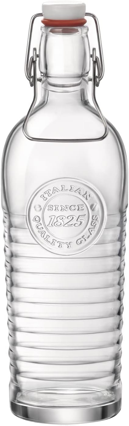 Bormioli Rocco Vintage Flip Top Glass Bottles - Pack of 6