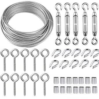 TooTaci Turnbuckle Wire Tensioner Kit for Garden and Fence