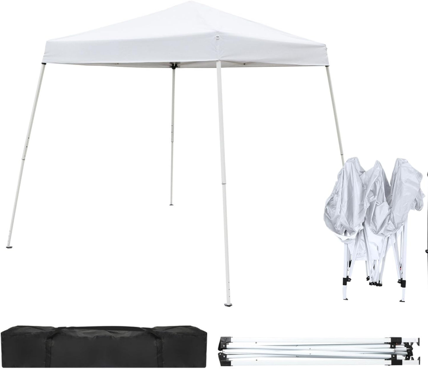Outvita Canopy 7.8x7.8ft Pop Up Tent for Events and Parties