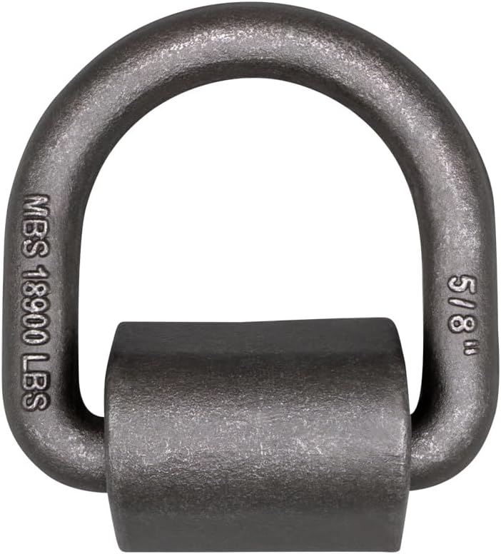 5/8 Heavy Duty Weld-On Forged D Ring 18,000 Lbs - 20 Pack