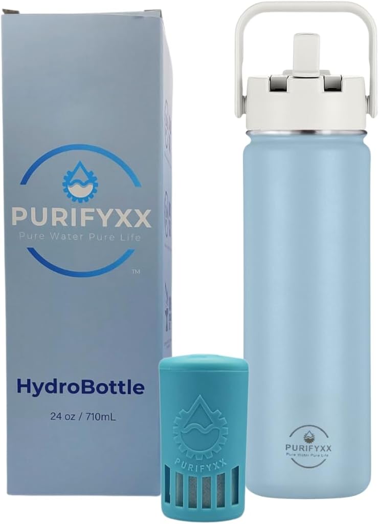 HydroBottle Stainless Steel Filtered Water Bottle for Clean Water