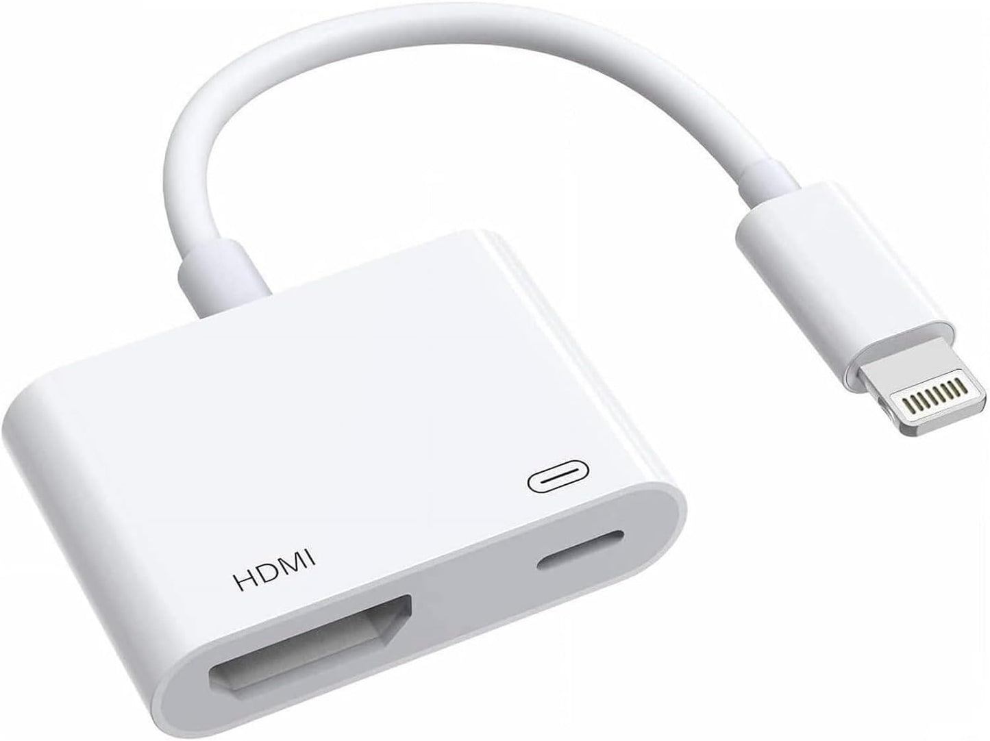 1080P Apple Lightning to HDMI Adapter - Sync & Charge iPhones on TV!