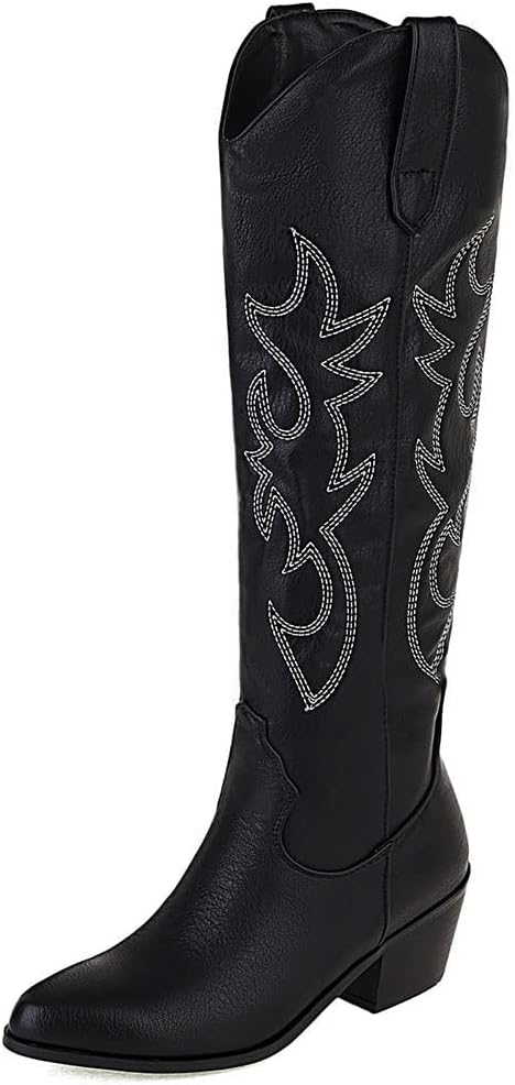 VIMISAOI Cowboy Boots for Women - Stylish Knee High Western Footwear
