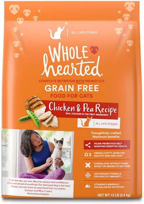 WholeHearted Grain Free Chicken Formula Dry Cat Food Review