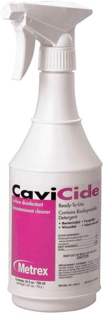 CaviCide Spray 24 Oz Pack of 12 for Effective Surface Disinfection