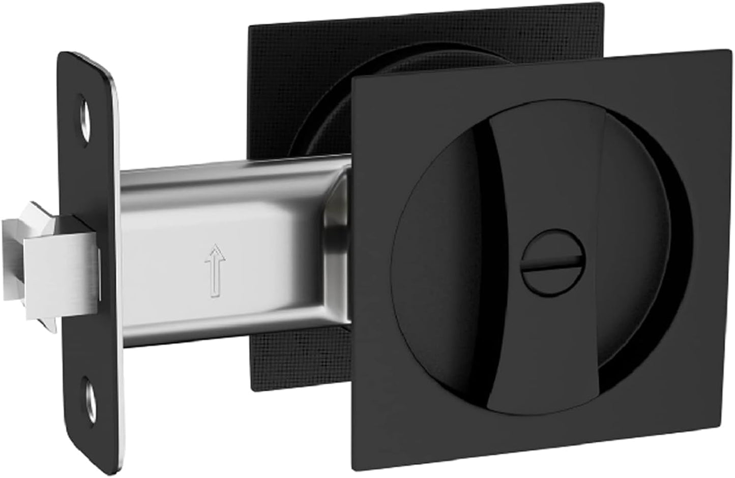 Lethato Pocket Door Hardware Black for Contemporary Spaces