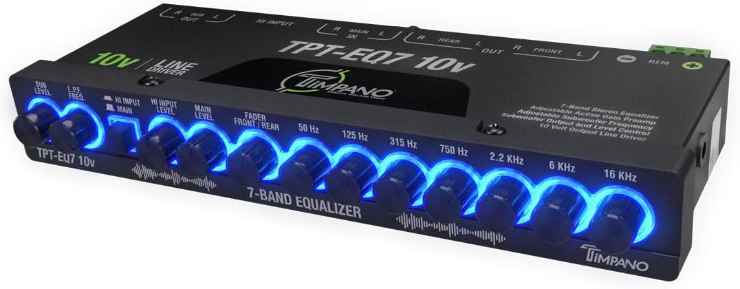 Timpano 7 Band Equalizer TPT-EQ7 for Ultimate Audio Control