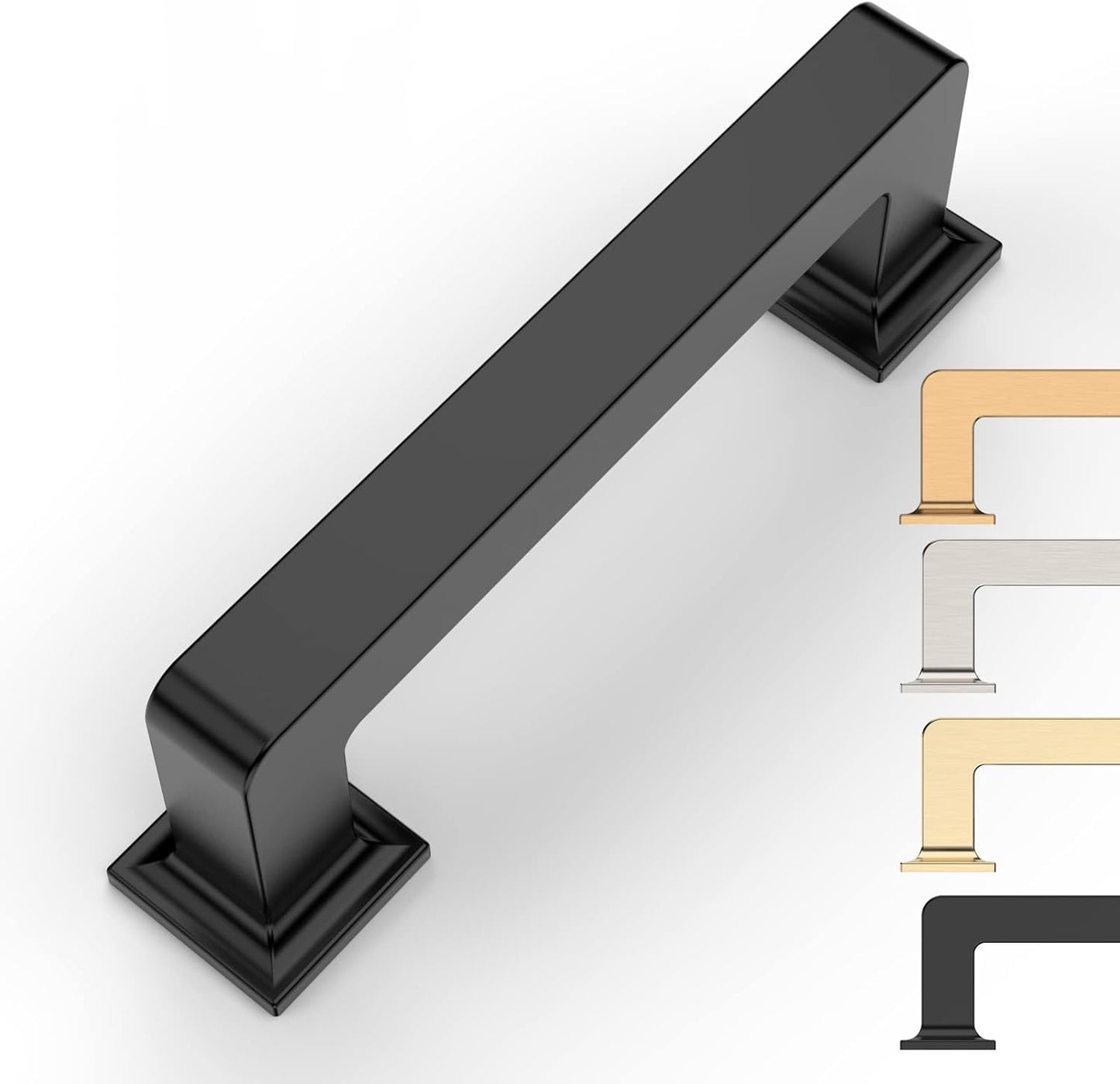 10 Pack 3 Inch Matte Black Cabinet Pulls for Kitchen & Dresser