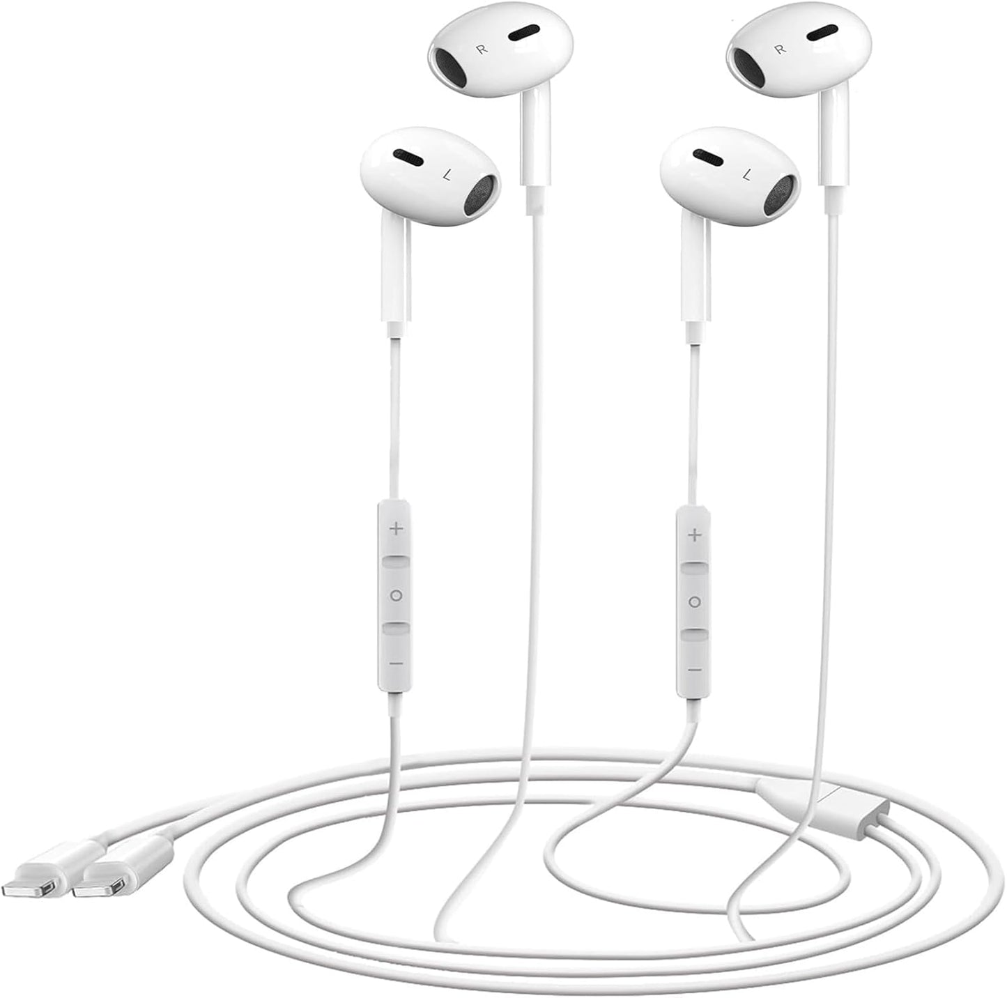 iPhone Wired Earbuds with Mic & Volume Control
