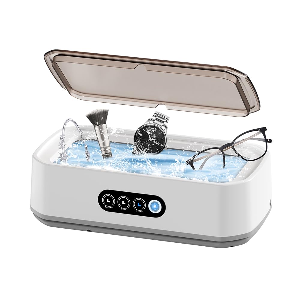 Ultrasonic Jewelry Cleaner Machine for Rings and Eyeglasses