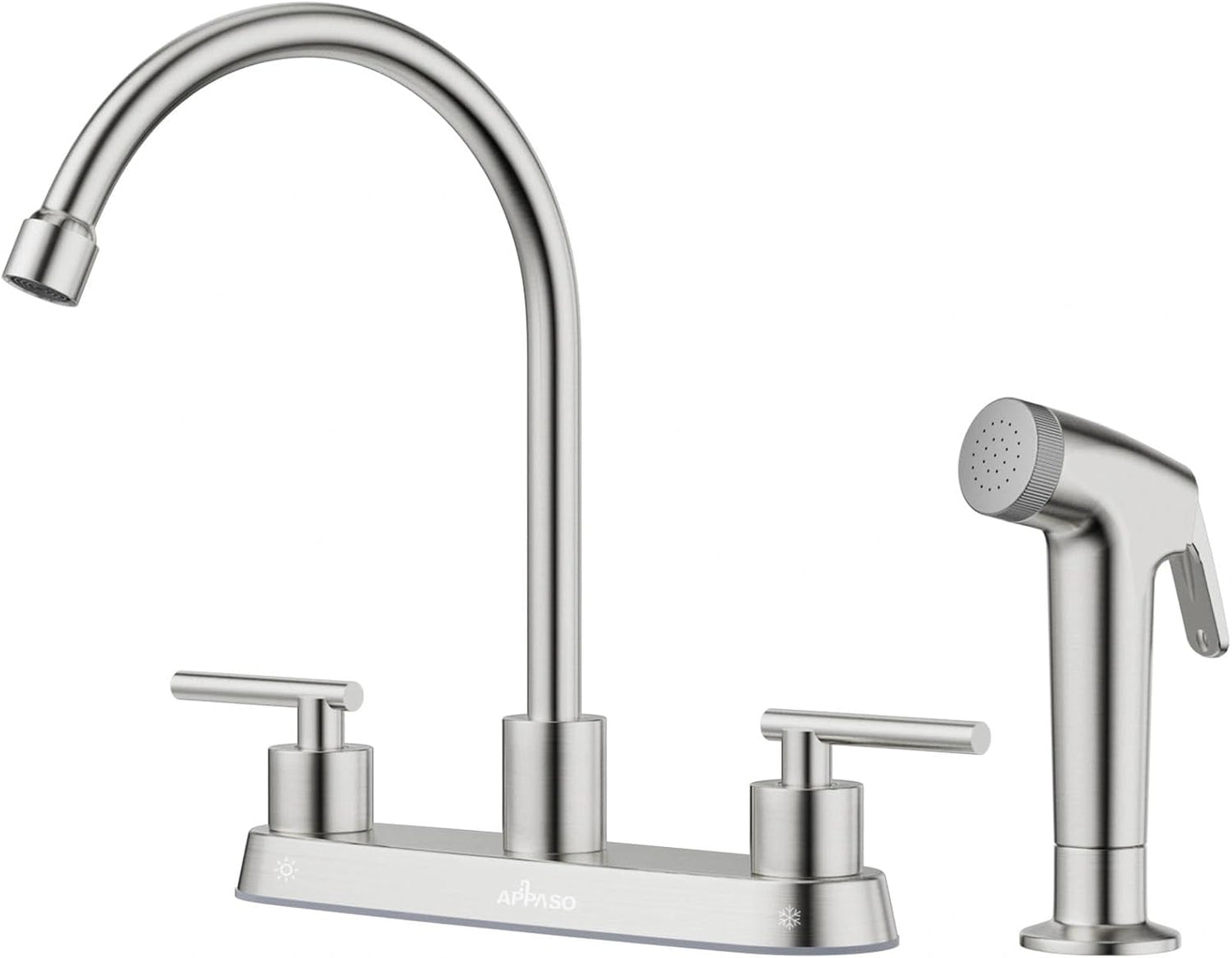 APPASO Kitchen Faucet with Side Sprayer for Modern Kitchens