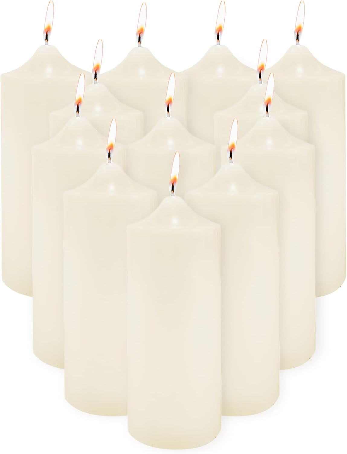 Super Z Outlet Unscented Pillar Candles for Home and Weddings