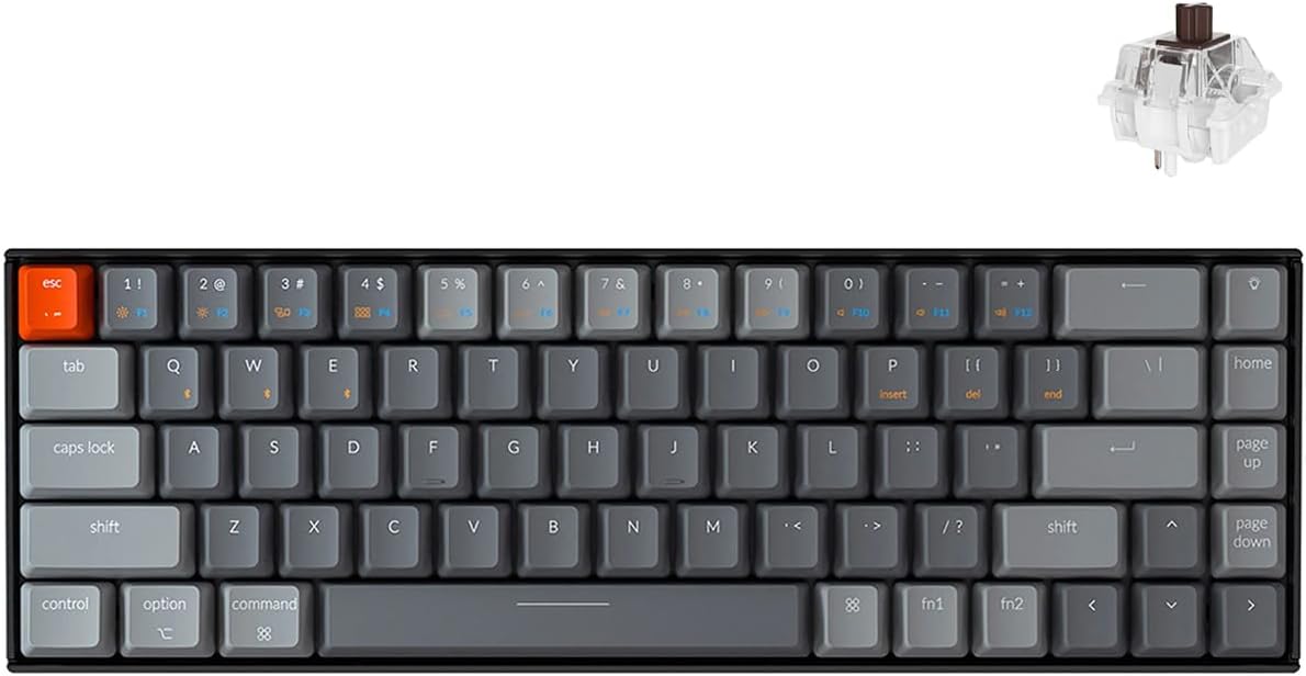 Wireless Gaming Keyboard with Gateron G Pro Brown Switch