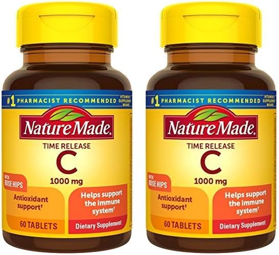 Nature Made Vitamin C 1000 mg Time Release Tablets for Immunity