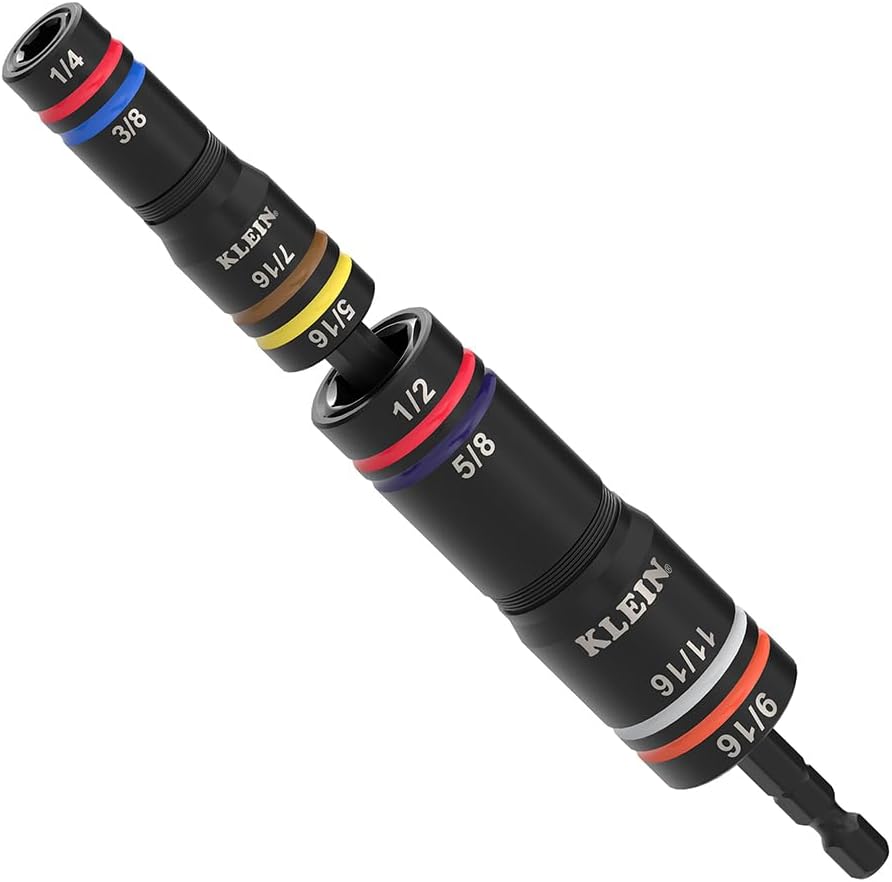 Klein Tools 652QS Quad Socket Set for Impact Rated Applications