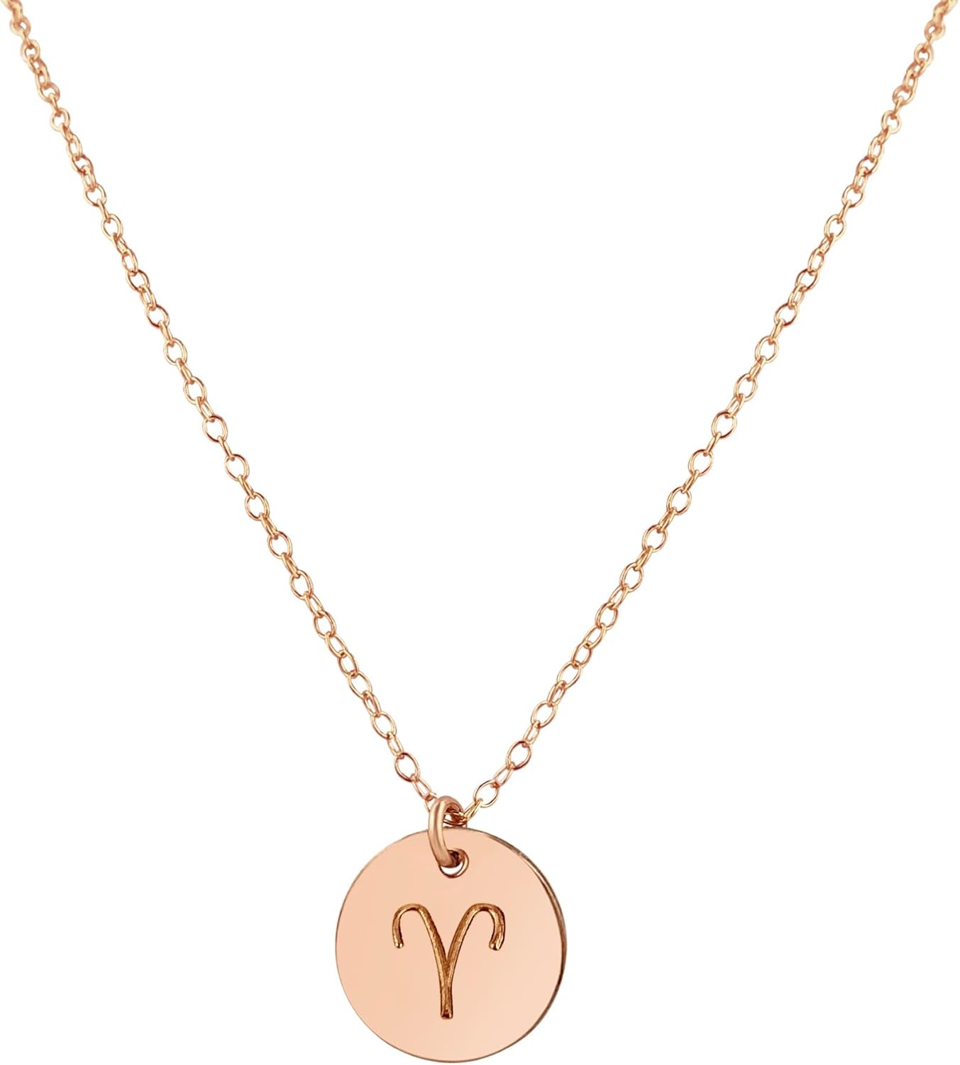 Handmade Zodiac Charm Necklace in Sterling Silver and Gold