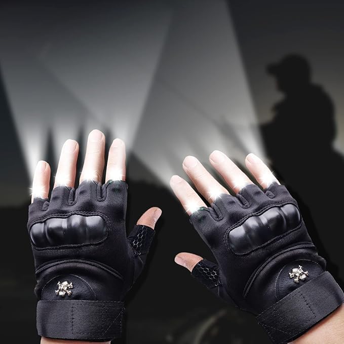 Hands-Free LED Flashlight Gloves for Ultimate Convenience