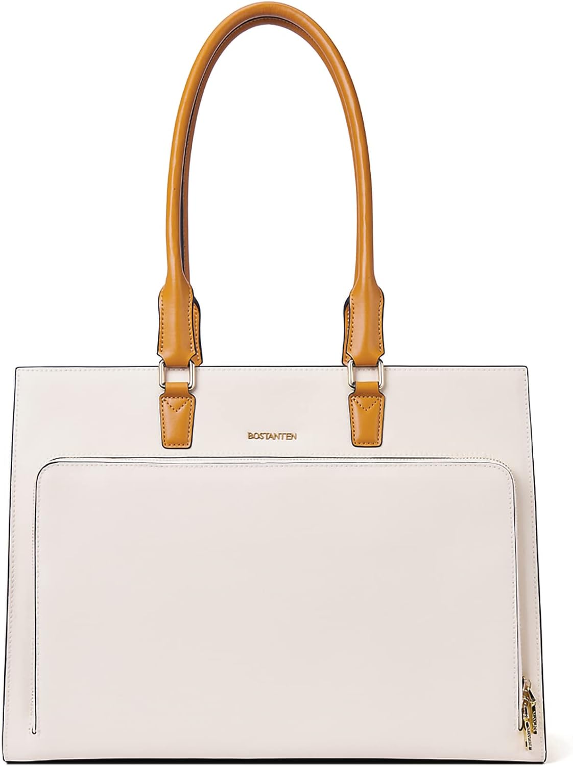 BOSTANTEN Leather Briefcase for Women - Vintage Laptop Bag