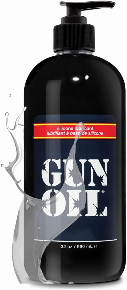 Gun Oil Silicone Based Lubricant for Intimate Pleasure 32 Ounce