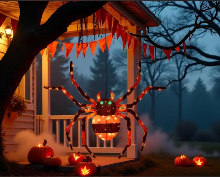 Giant Spider Halloween Decorations for Spooky Outdoor Fun