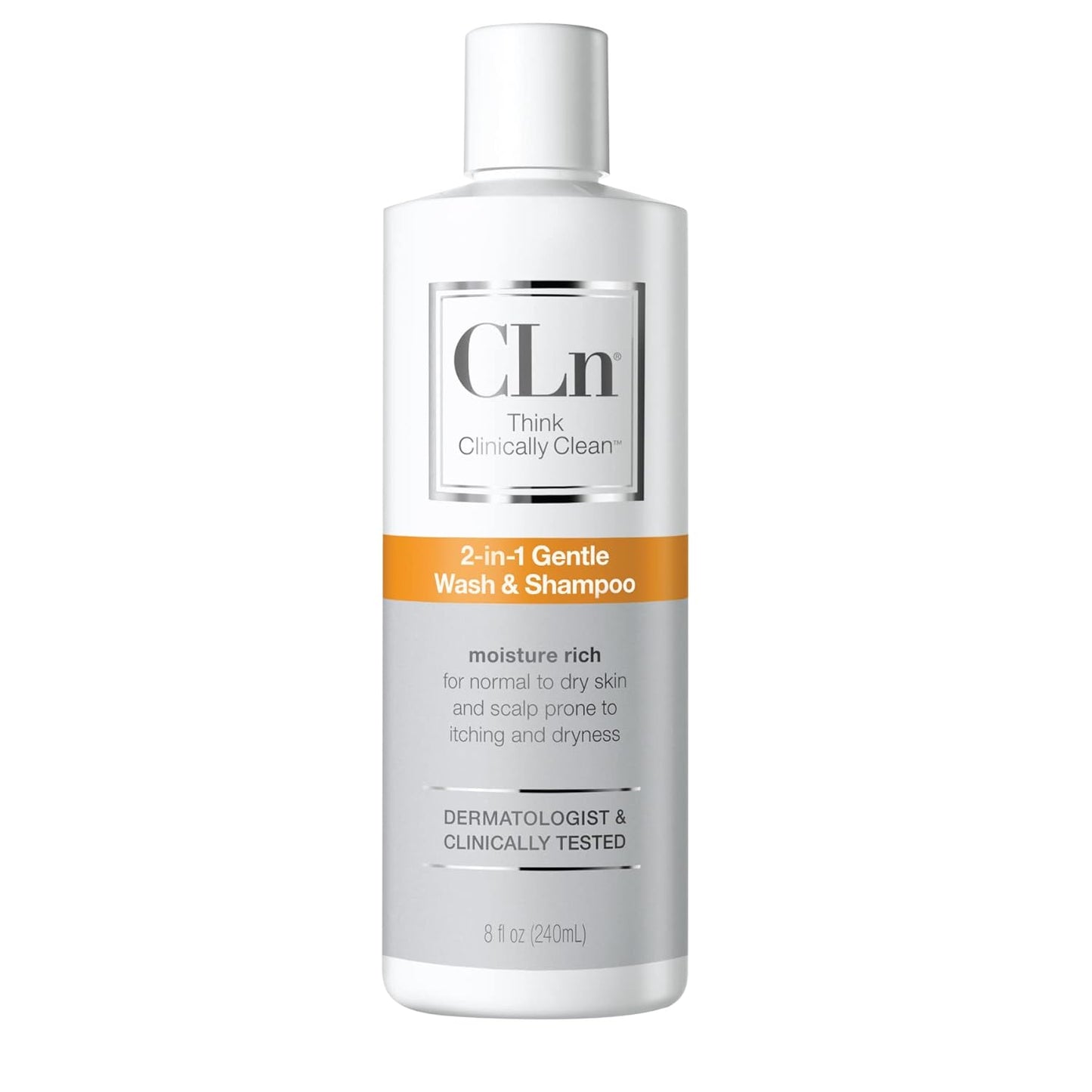 CLn 2-in-1 Gentle Wash & Shampoo for Irritated Skin & Scalp