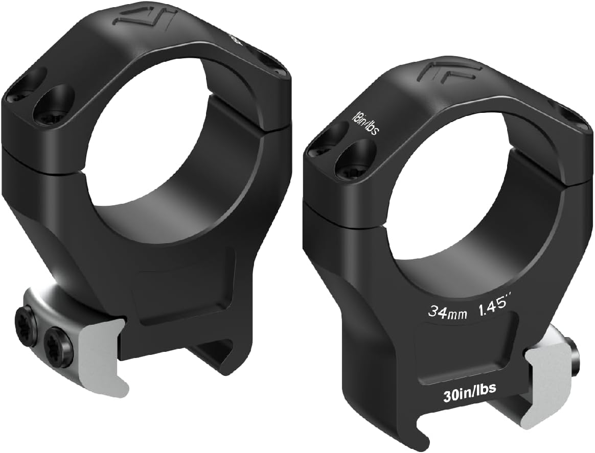 Precision CNC Machined Titanium Rifle Scope Rings for Accuracy