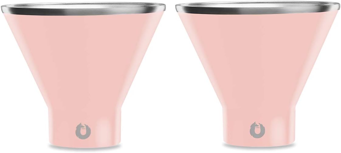 Premium Vacuum Insulated Stainless Steel Martini Glass Set