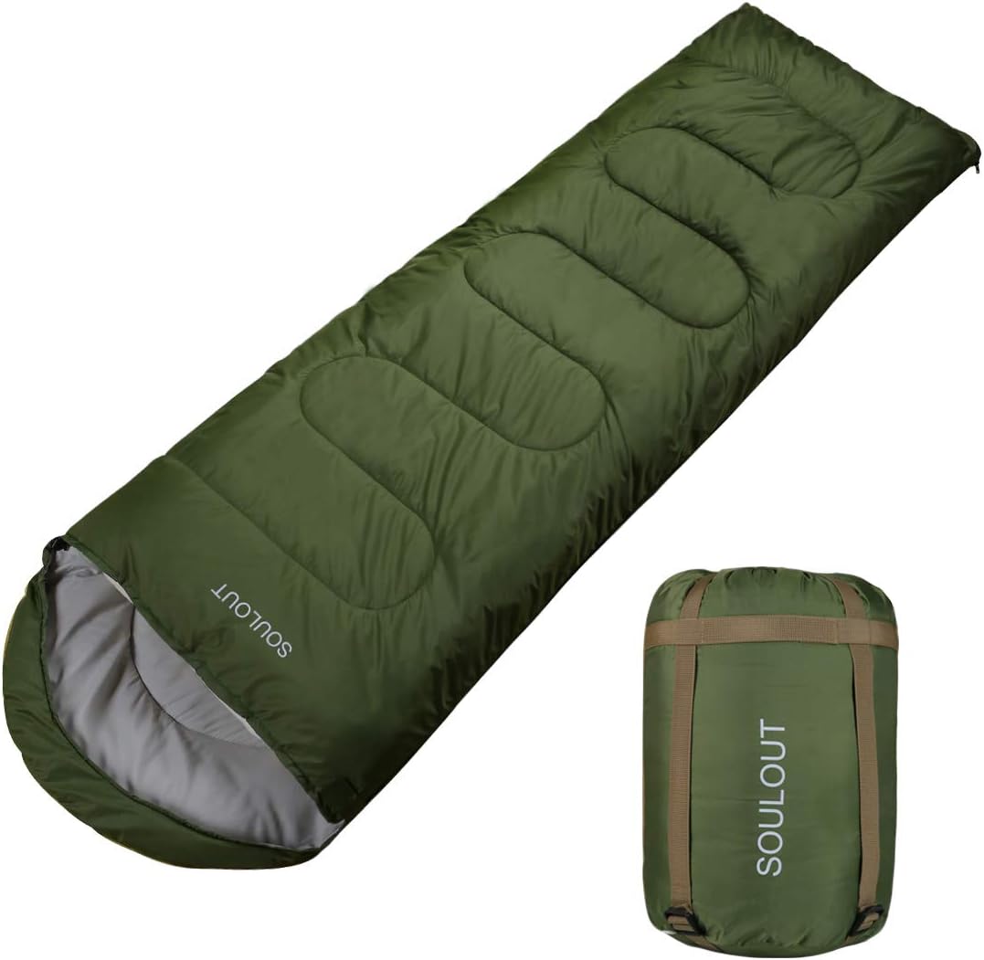 3-4 Season Sleeping Bag for Adults & Kids, Lightweight Warm