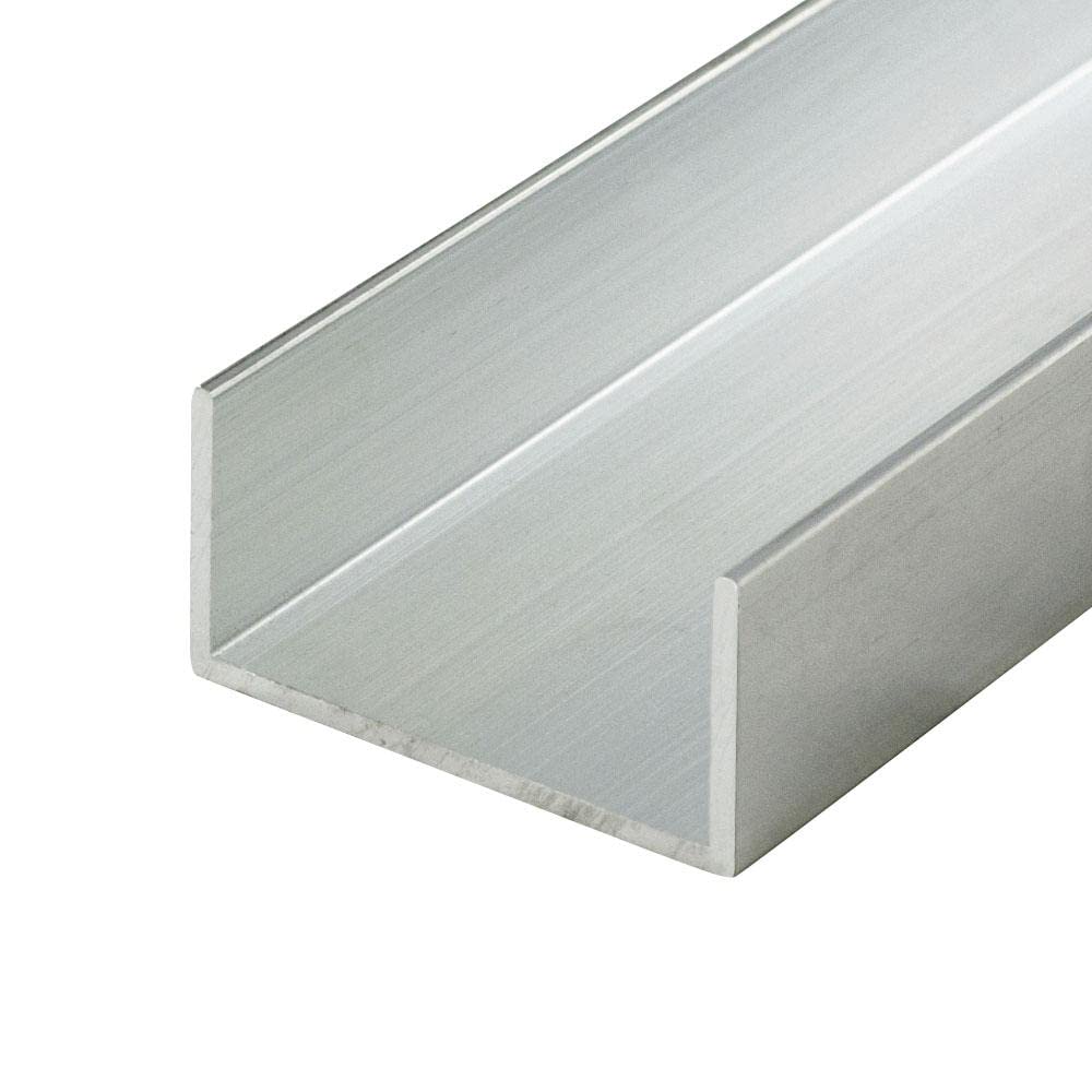 Outwater Mill Finish Aluminum U-Channel for 1-3/8 in Panels