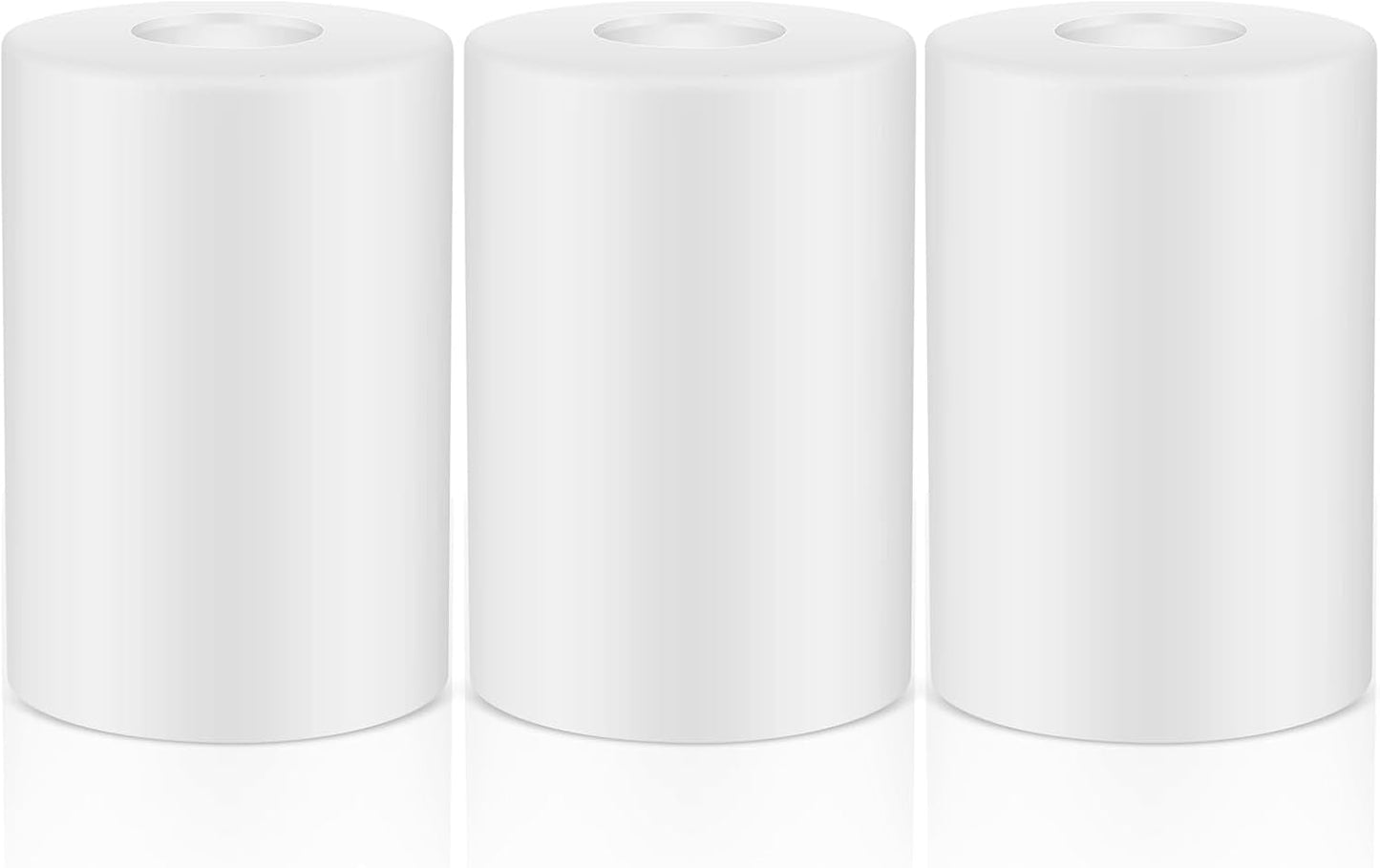 6 Pcs White Frosted Glass Shade Replacements for Pendant Lights