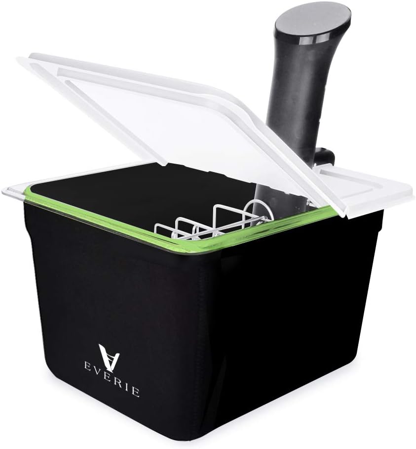 EVERIE Sous Vide Container 12 Quarts with Collapsible Lid