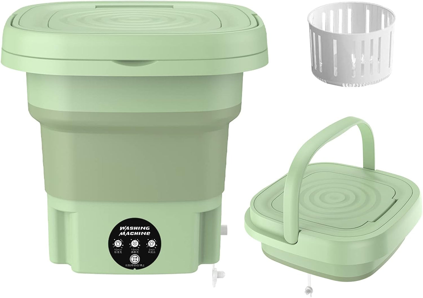 Compact Portable Washer & Spin Dryer - Perfect for Small Spaces!