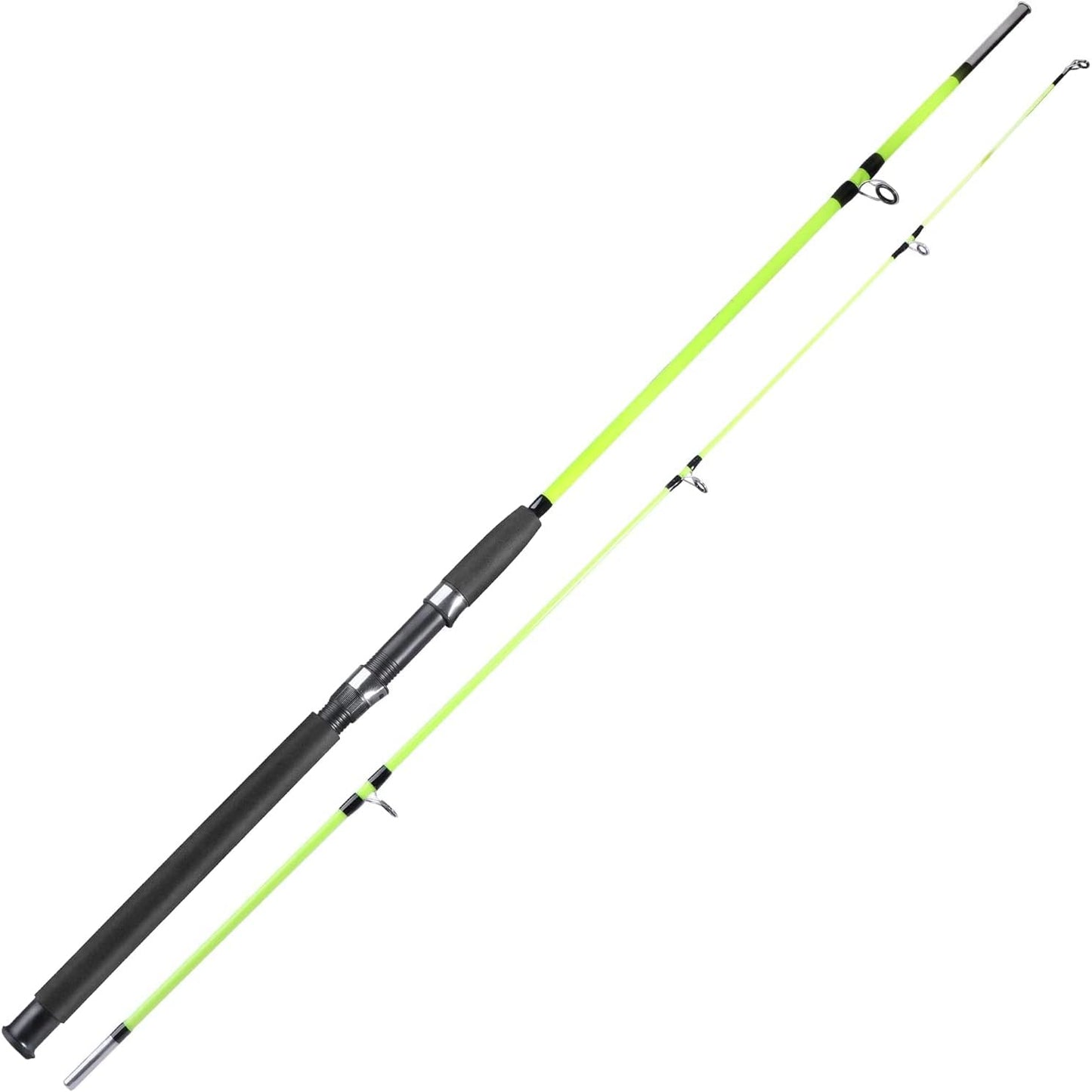 Sougayilang 2-Piece Saltwater Trolling Rod: Stainless Steel Guides