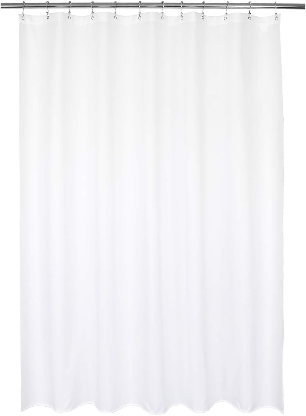Barossa Design White Waterproof Shower Curtain Liner 72x72
